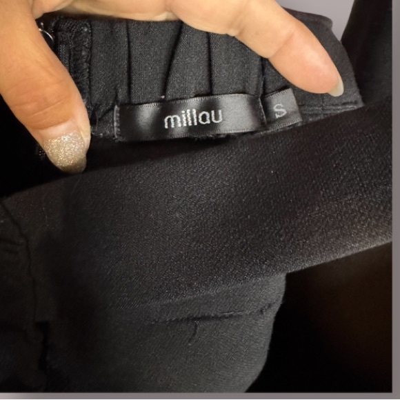 Millau Black Scalloped Hem Romper - Picture 3 of 3